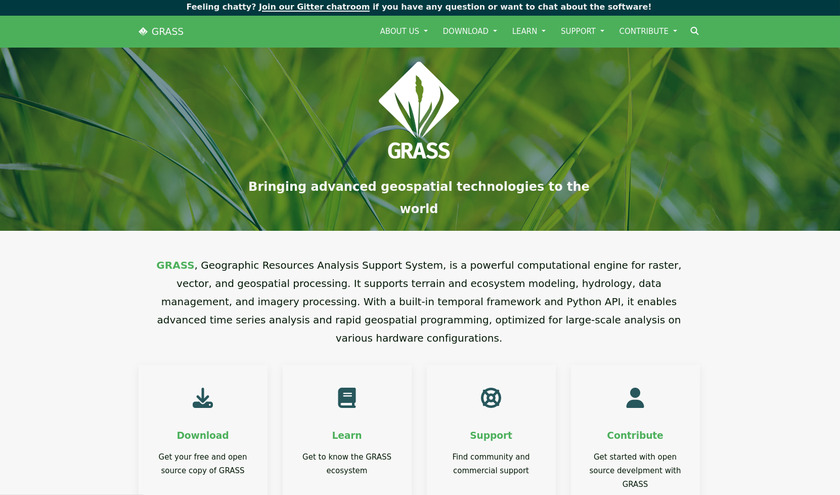 GRASS GIS Landing Page