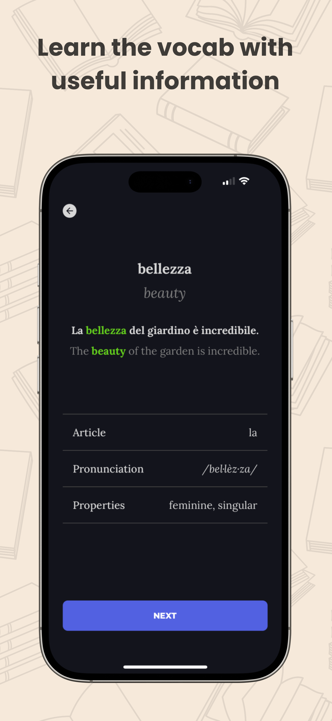 LanguageLeveler Learn the vocabulary with useful information
