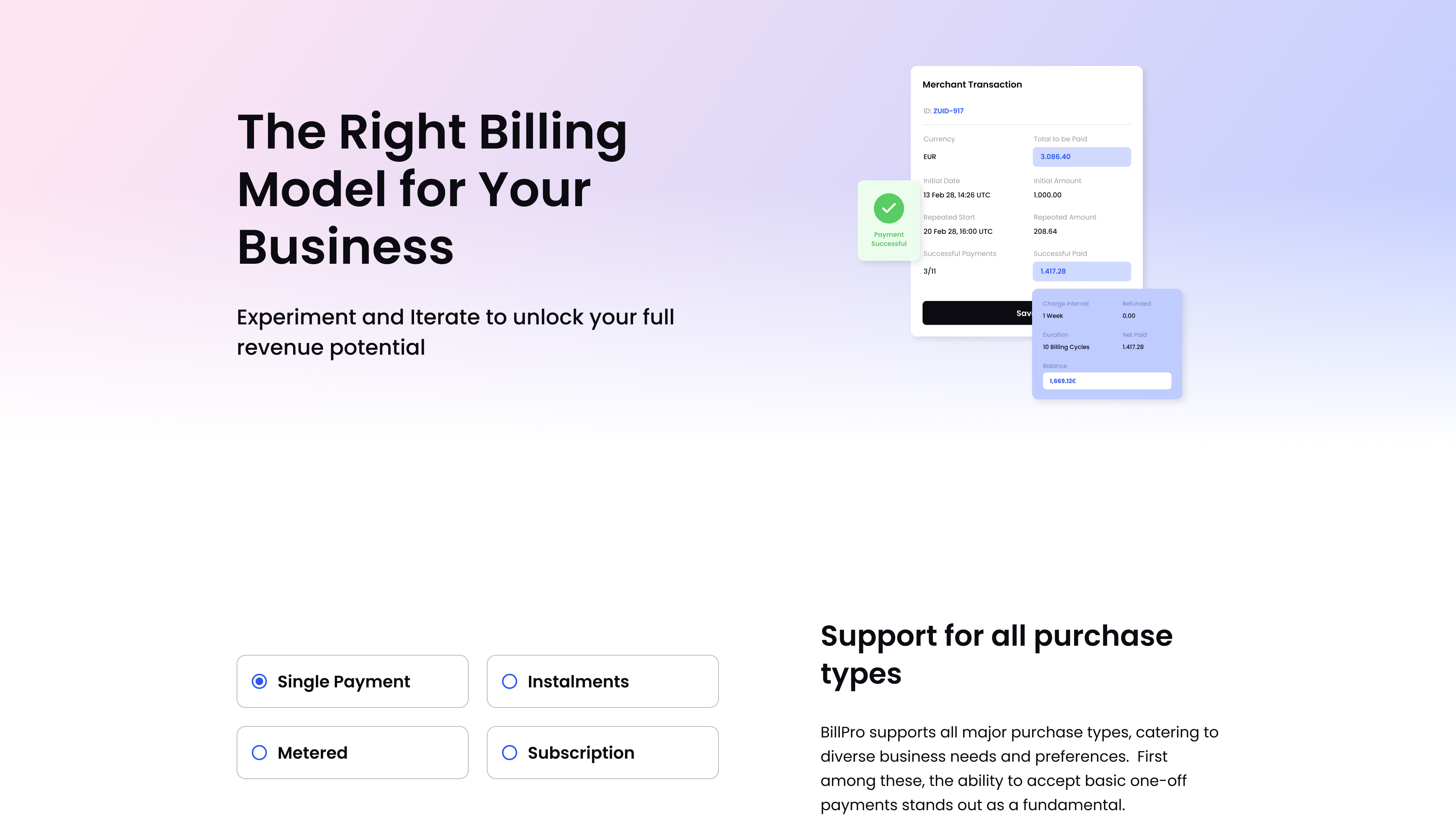 Bill.Pro BillPro billing models