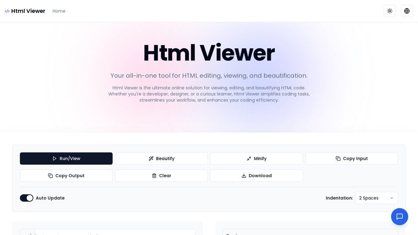 htmlviewer Landing Page
