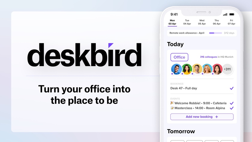 deskbird Landing Page