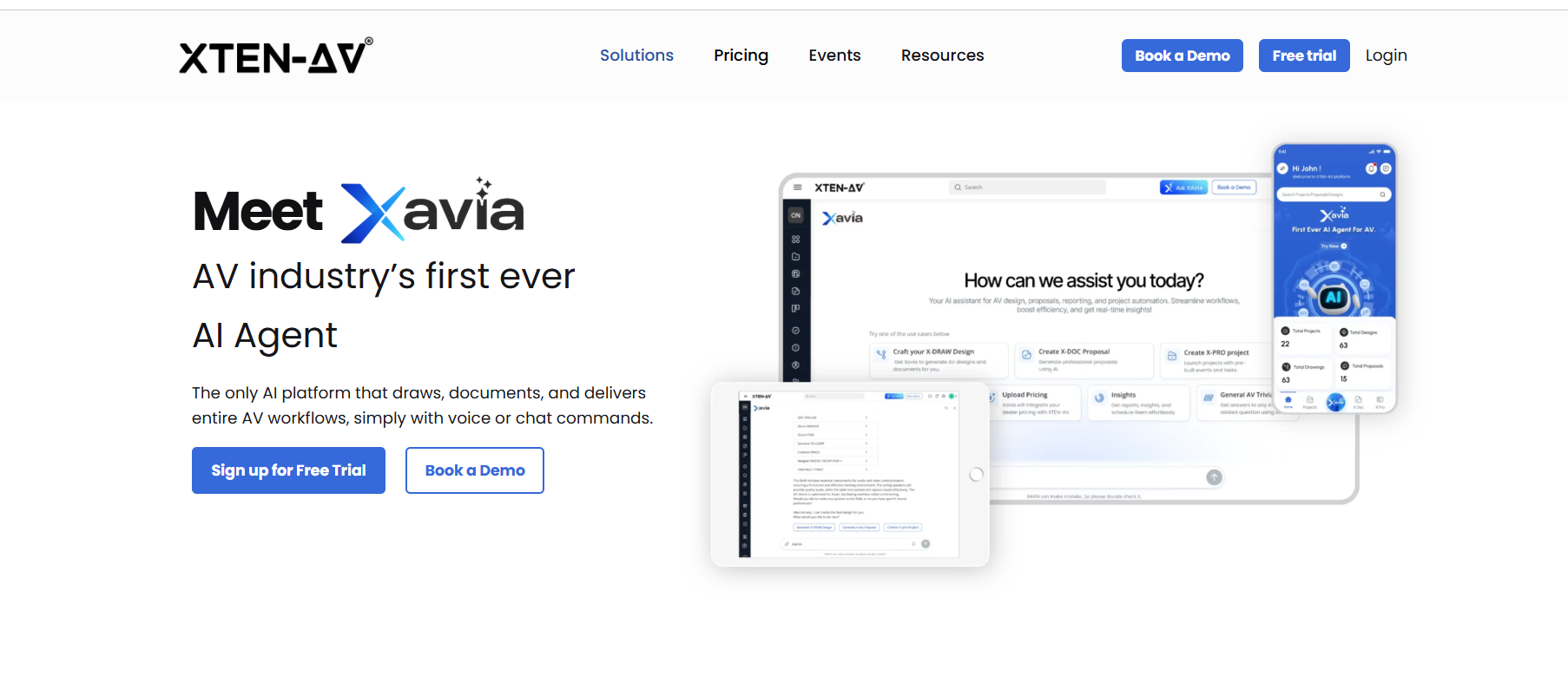 XTEN-AV XAVIA: The Only AI Agent for AV Designs, Proposals & Projects