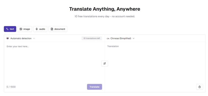 OpenL.ai Landing Page