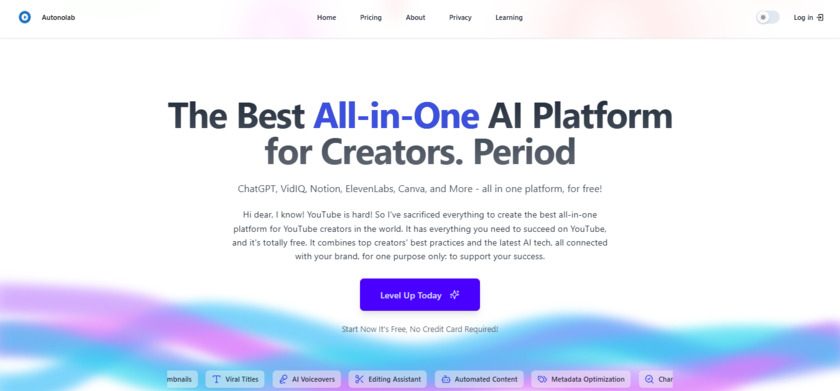 Autonolab Landing Page