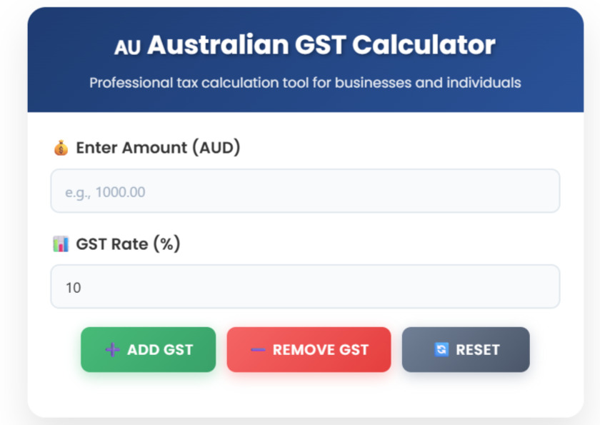 Calculator GST Landing Page