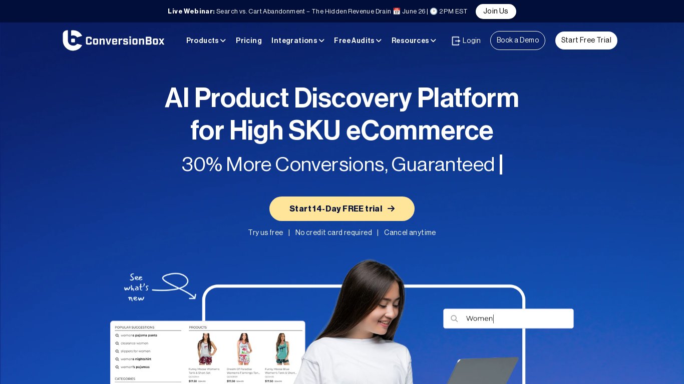 ConversionBox Landing page