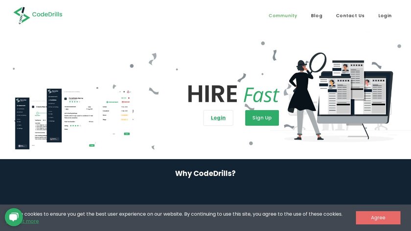 CodeDrills Landing Page