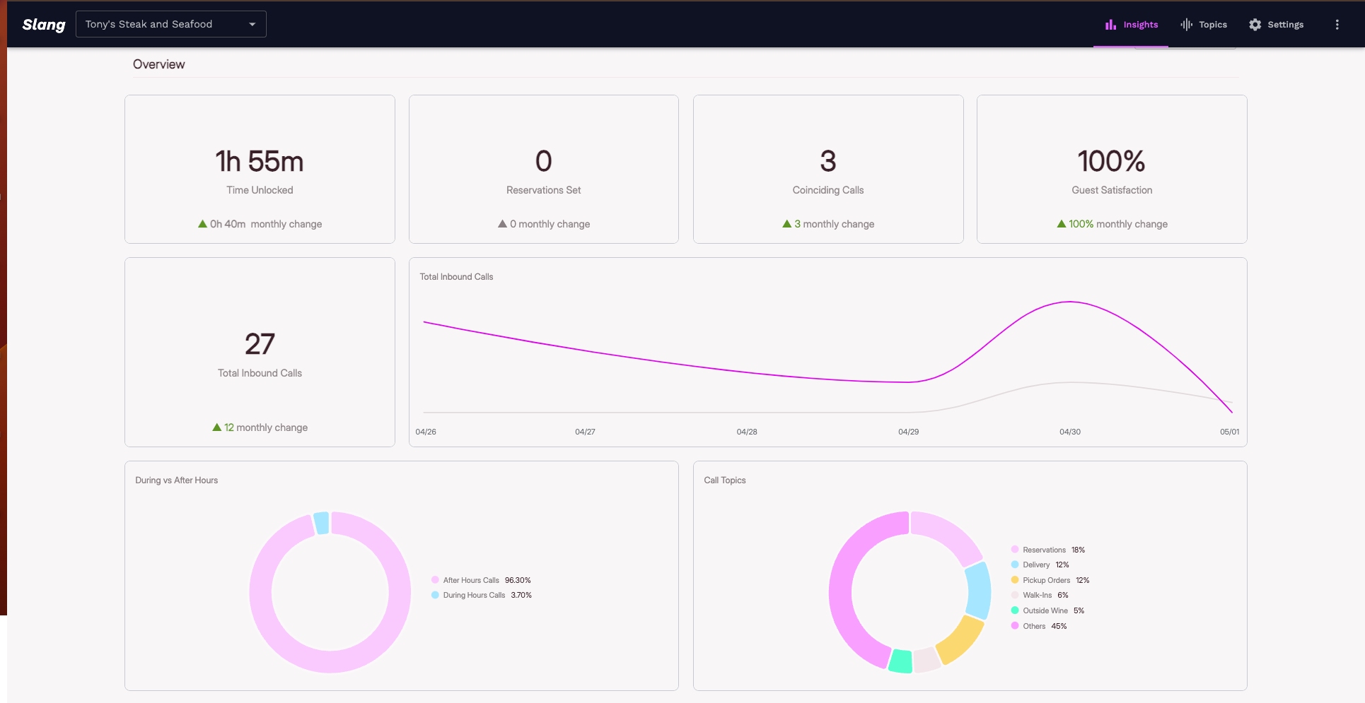 Slang AI Insights Overview