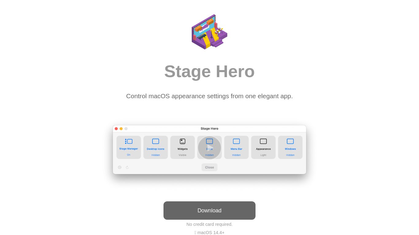 StageHero Landing page