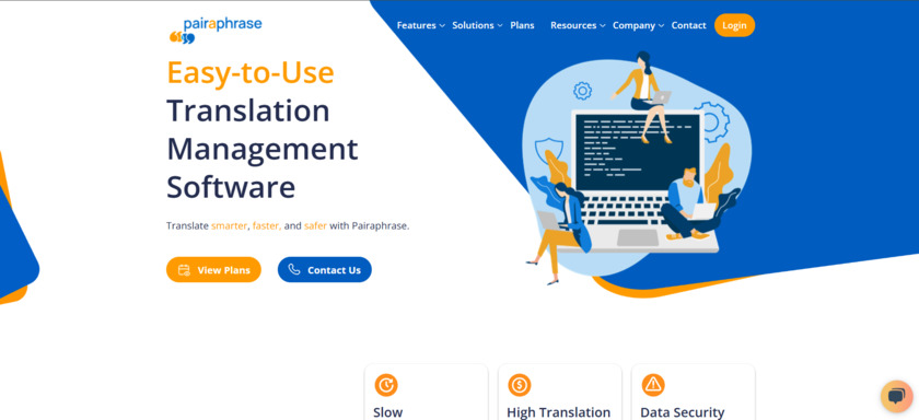Pairaphrase Landing Page