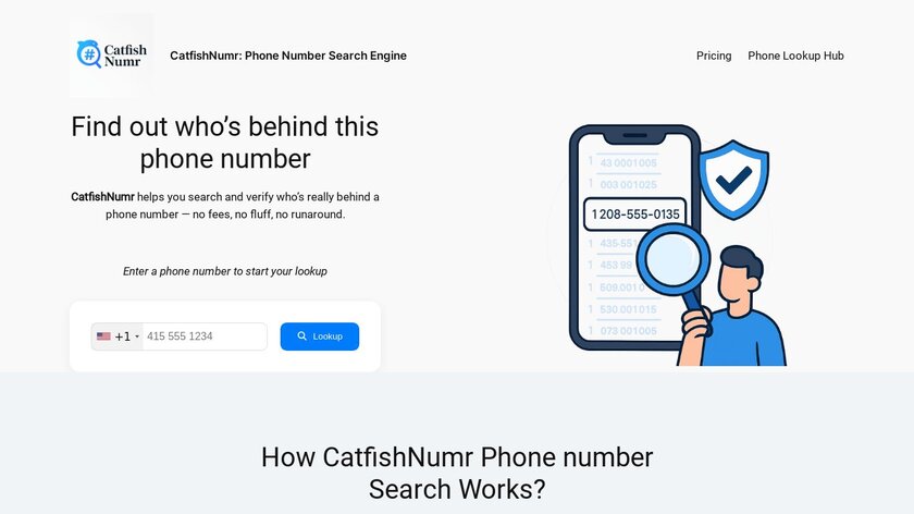 CatfishNumr Landing Page