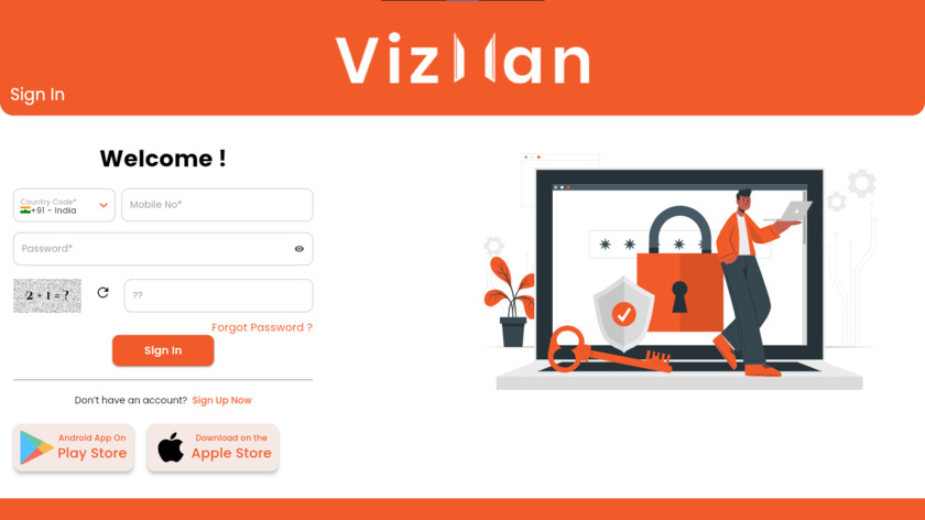 VizMan Landing Page