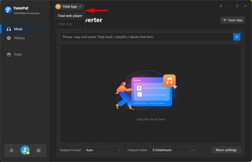 TunePat Tidal Media Downloader Landing Page