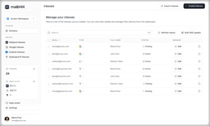 Mailpool screenshot
