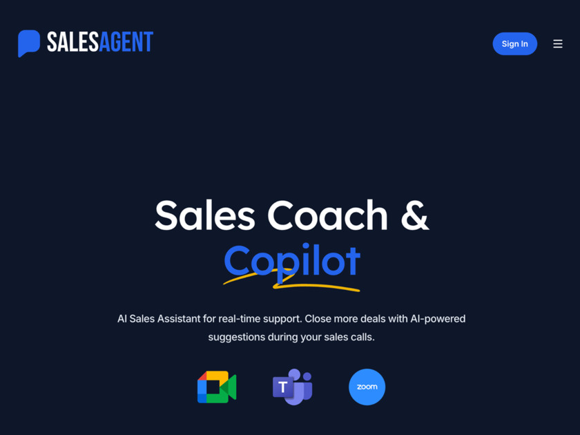 SalesAgent Chat SalesAgent Chat Thumbnail