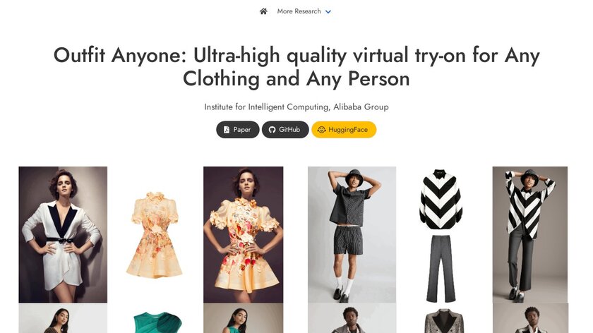 Outfit Anyone Landing Page