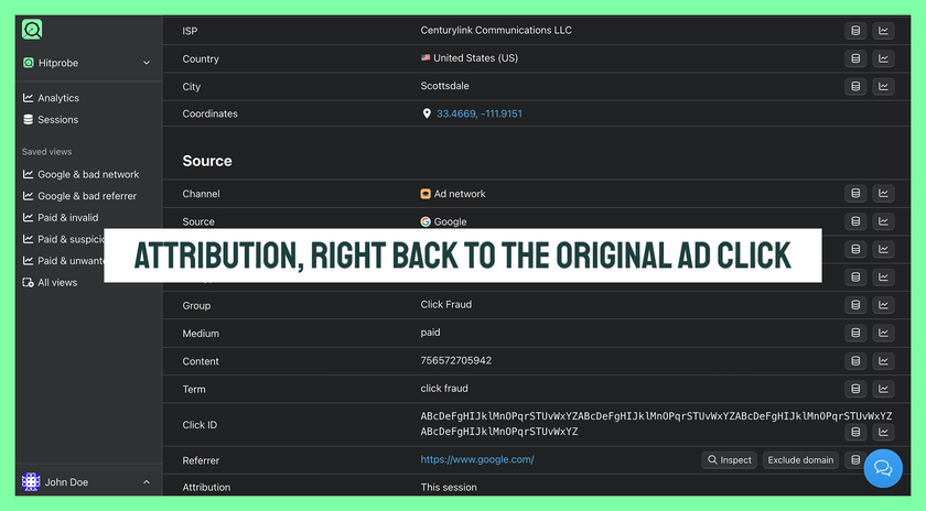 Hitprobe Landing Page