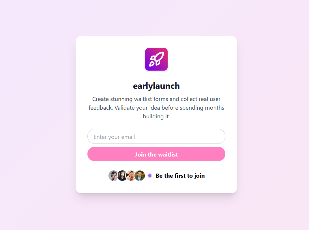 EarlyLaunch.xyz live view