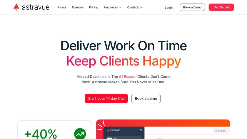 Astravue Landing Page