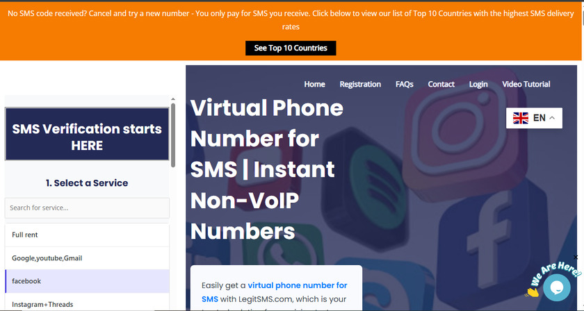 LegitSMS Blog Landing Page