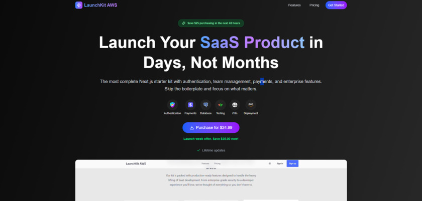 LaunchKit AWS Landing Page