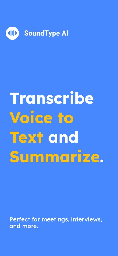 SoundType AI Landing Page