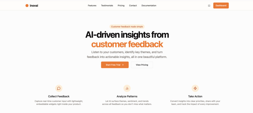 Inovai Landing Page