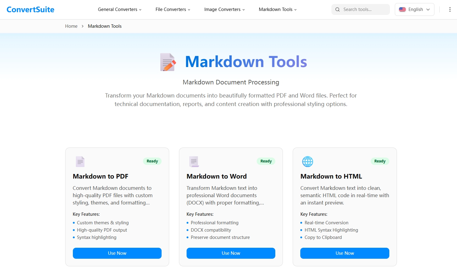 ConvertSuite Markdown Tools