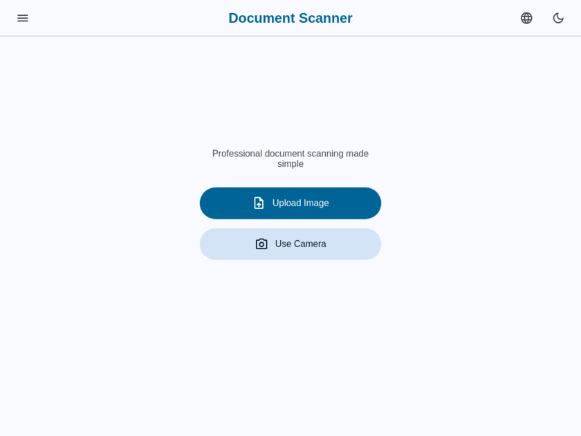 Online Doc Scanner Landing Page