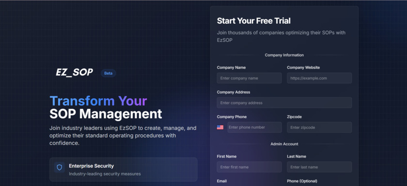 ORCA LEAN EZSOP Landing Page