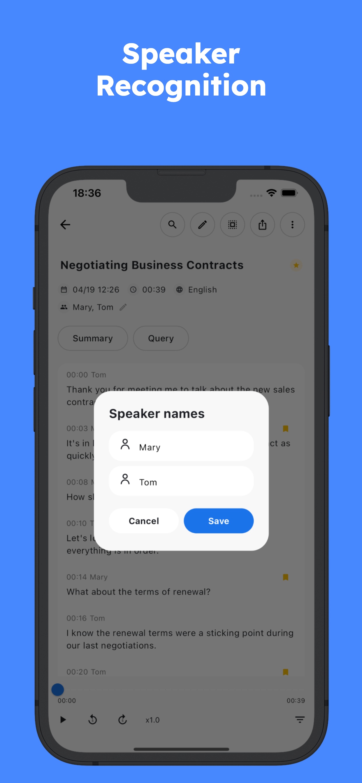 SoundType AI Speaker Recognition