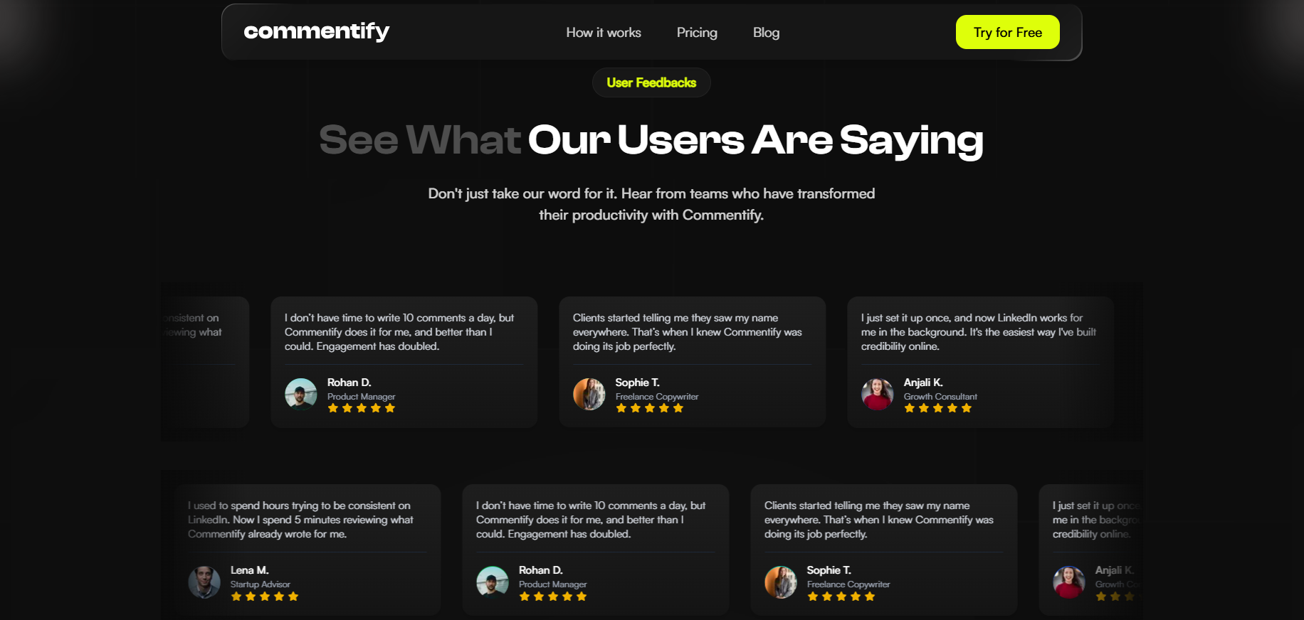 Commentify.co Feedback