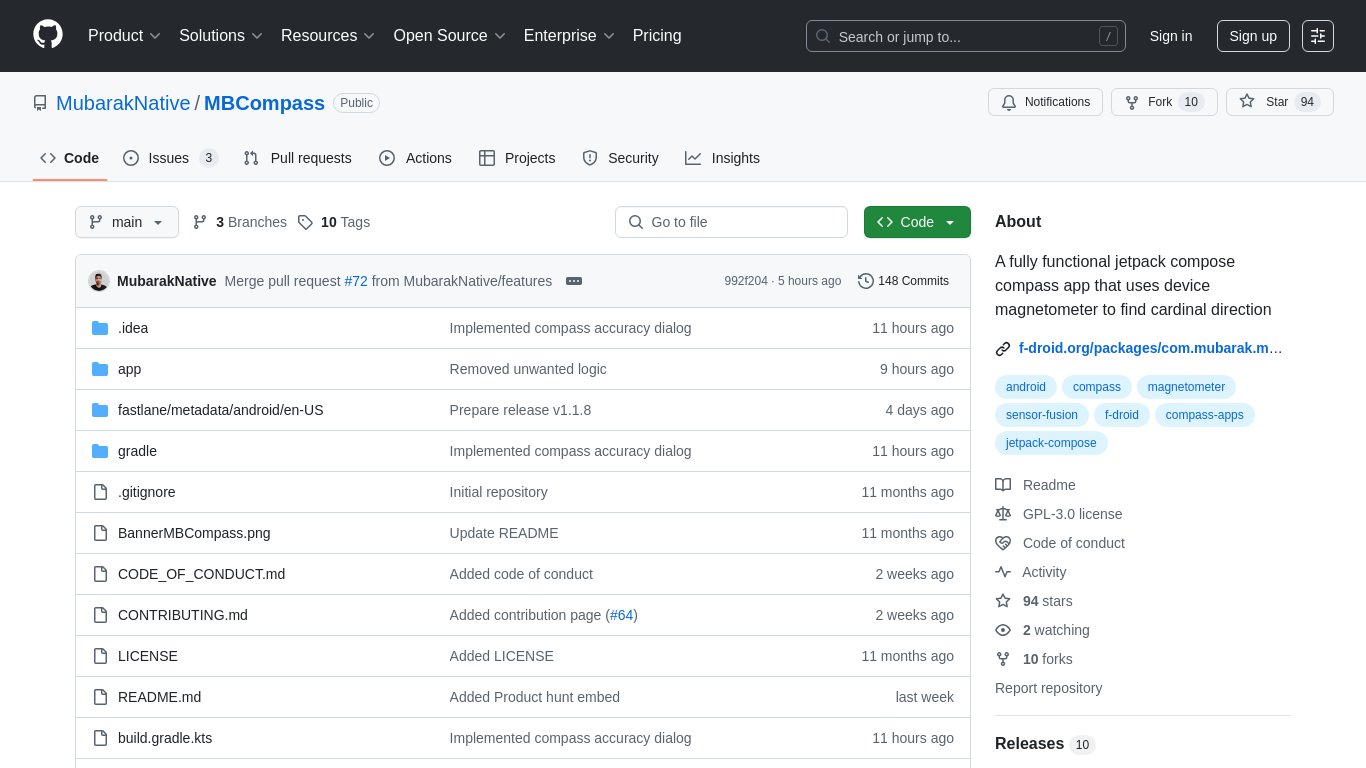 MBCompass Landing page