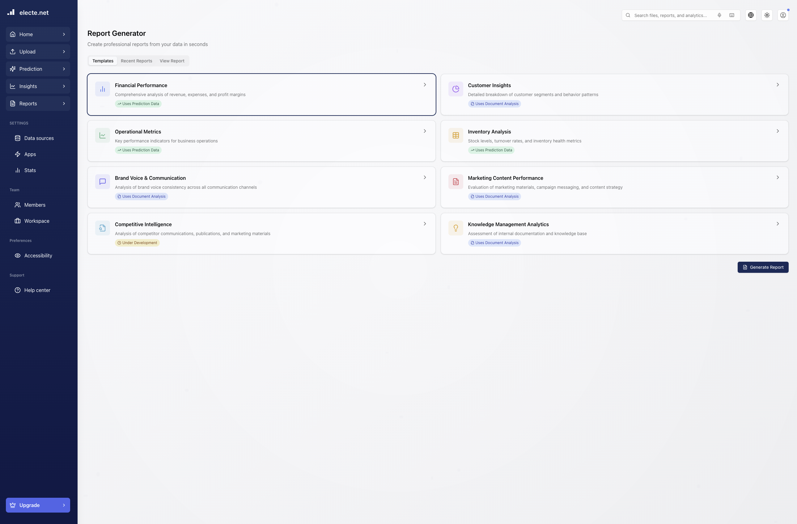 Electe Platform screenshot 2