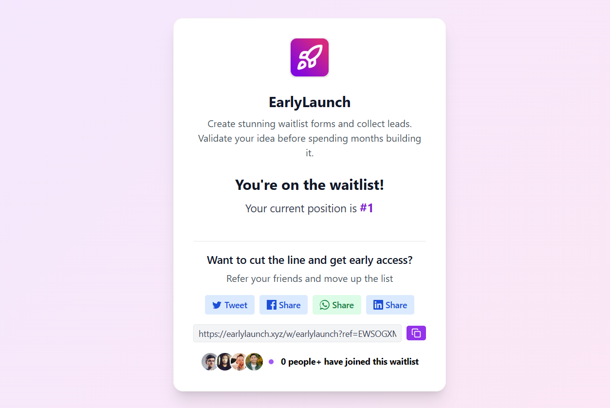 EarlyLaunch.xyz Referrals