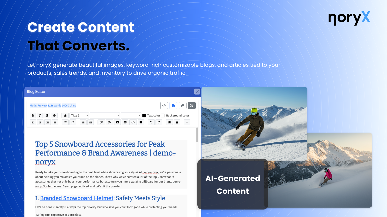noryX by SusTern Create Content that Converts