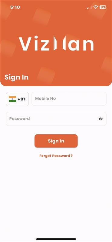 VizMan VizMan Login - Mobile Application