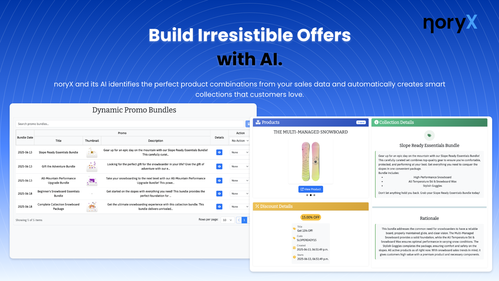 noryX by SusTern Build Irresistible Offers with AI