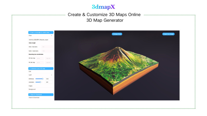 3dmapX Landing Page