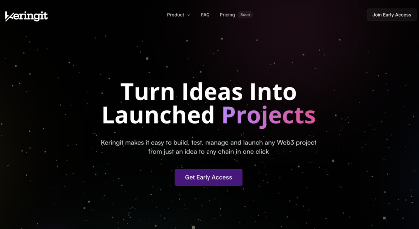 Keringit Landing Page
