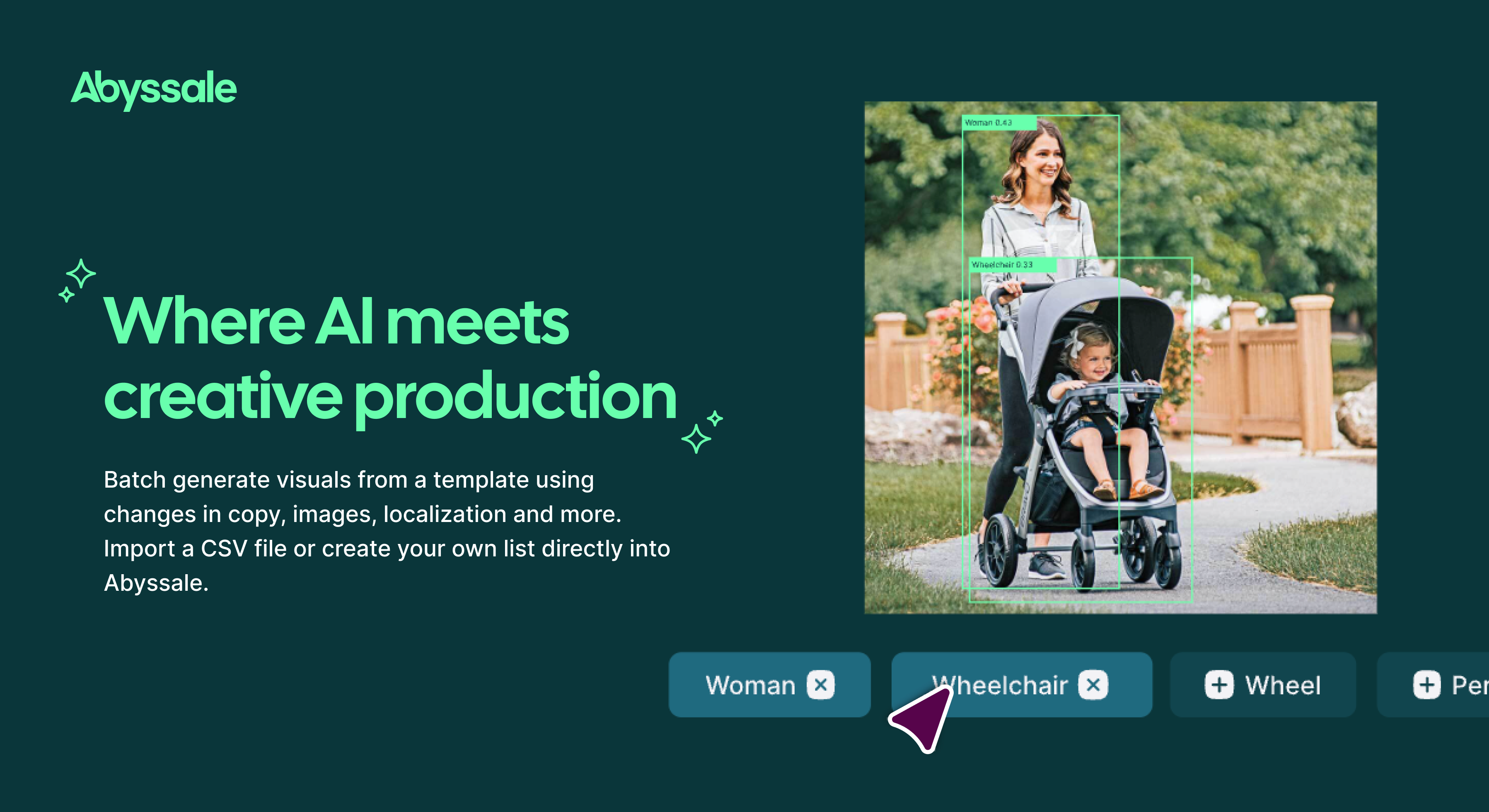 Abyssale AI creative production at scale