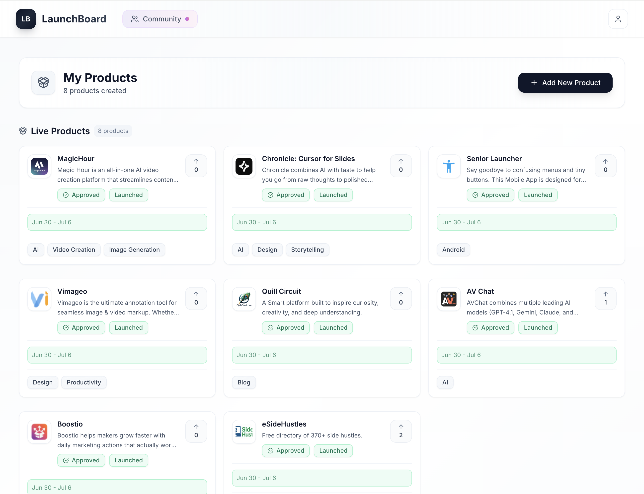 LaunchBoard.dev 