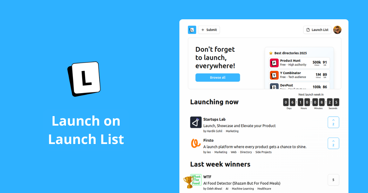 LaunchListOrg Launch on Launch List
