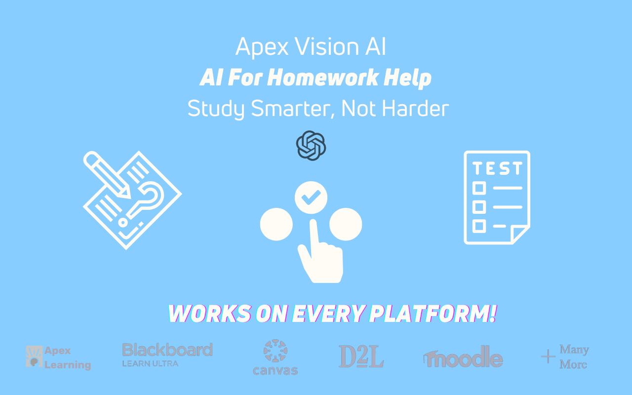 Apex Vision AI Apex Vision AI Works On Any Learning Platform