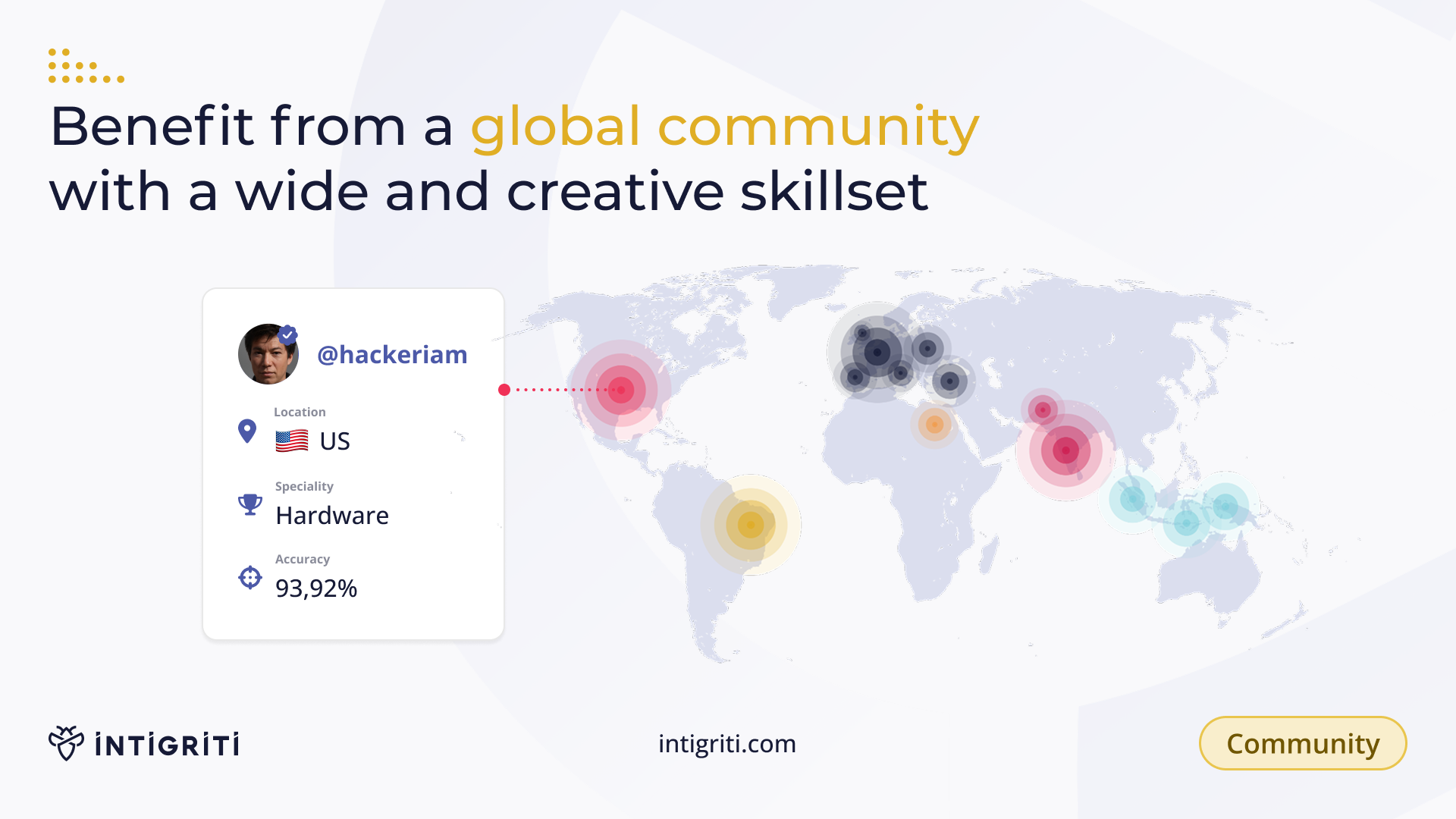 Intigriti Everything we do at Intigriti is powered by our global community of ethical hackers. This includes bug bounty and vulnerability disclosure programs, hybrid pentests, live hacking events, and vulnerability reward services.