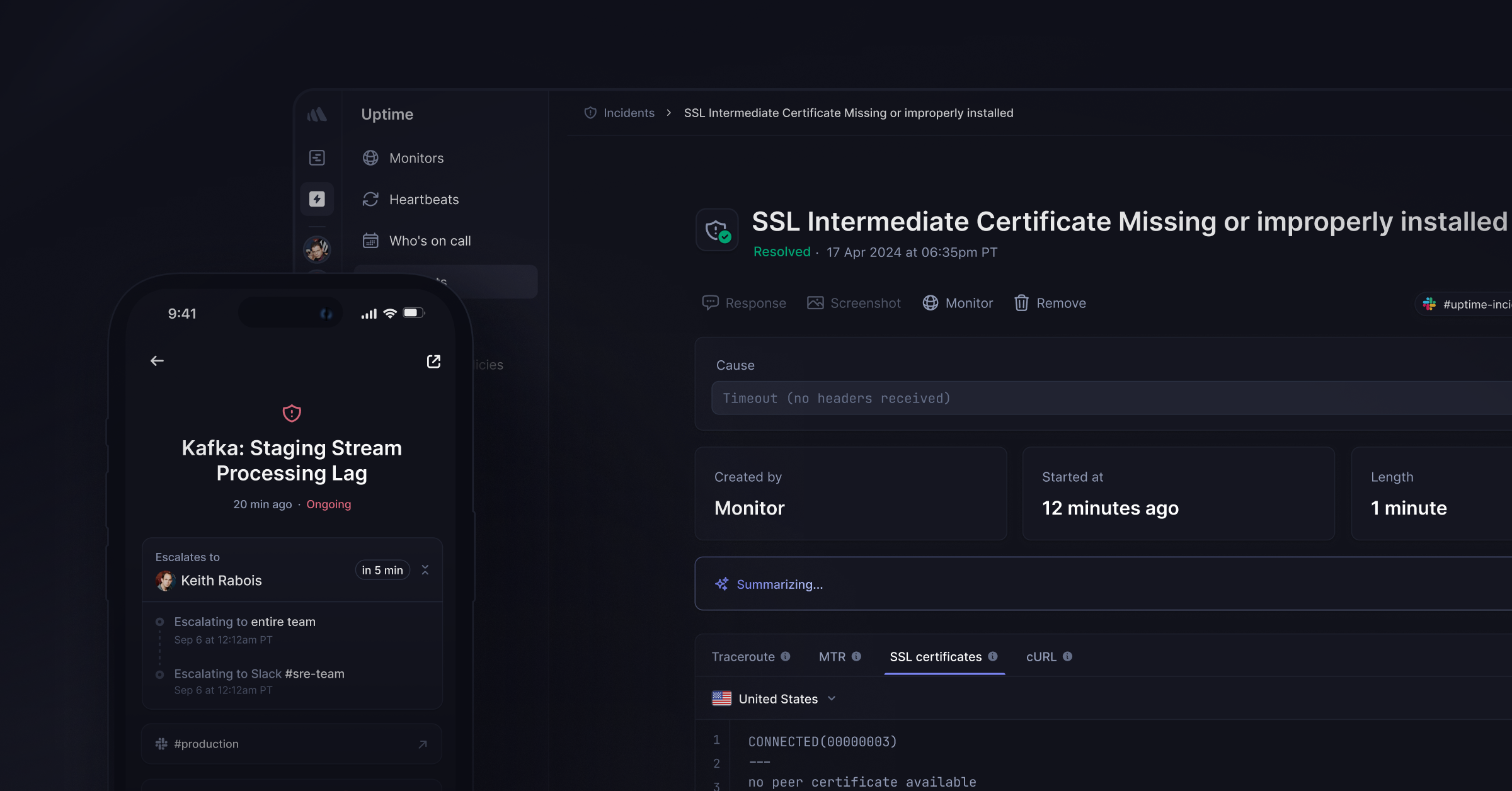 Better Stack Incident detail