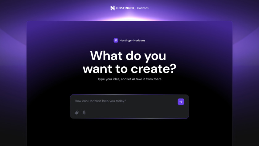 Hostinger Horizons Landing Page