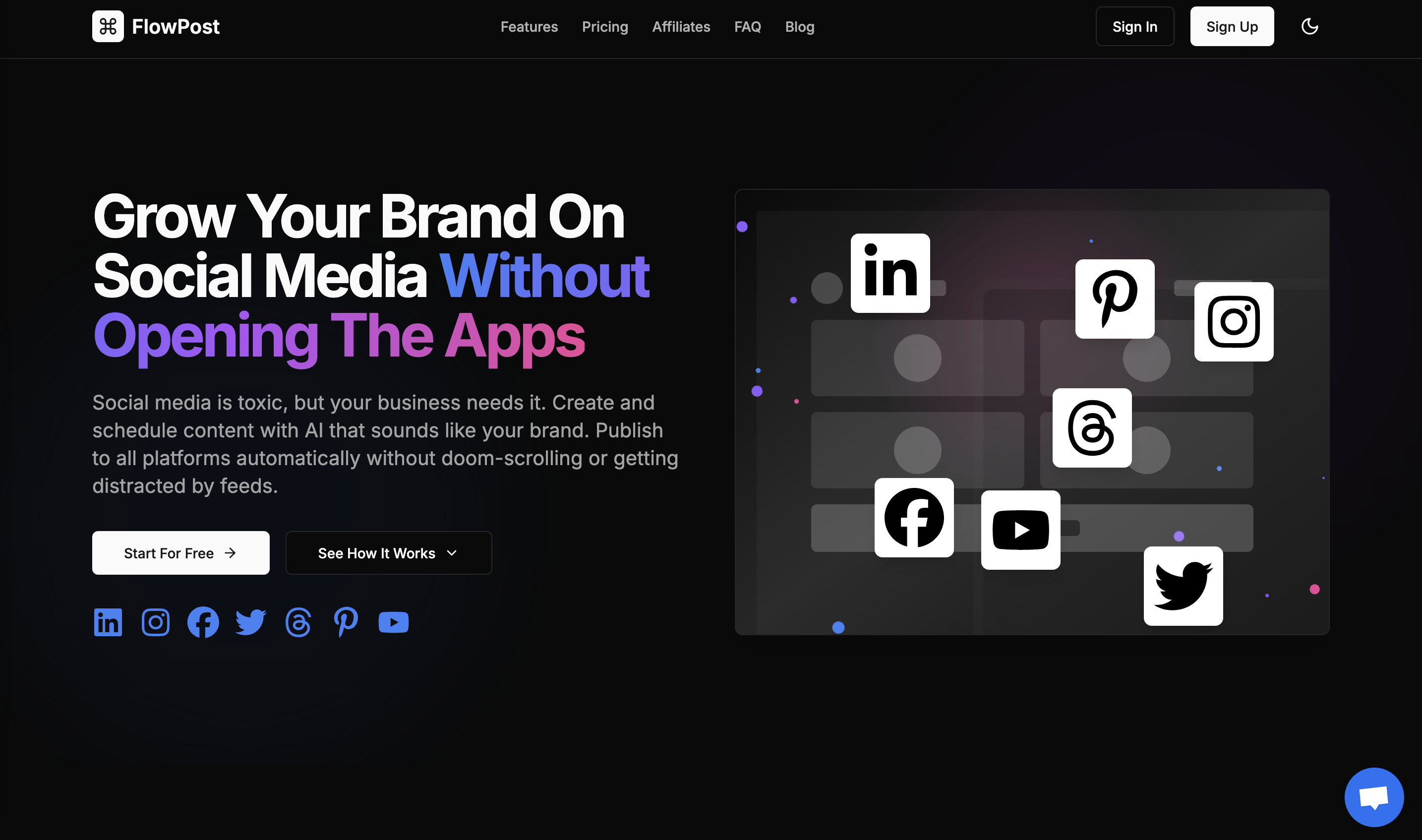 FlowPost Home Page