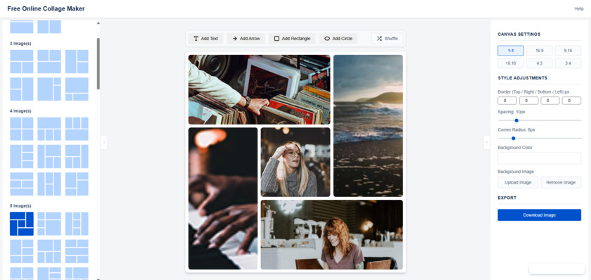 imageCollage.net Free Online Collage Maker