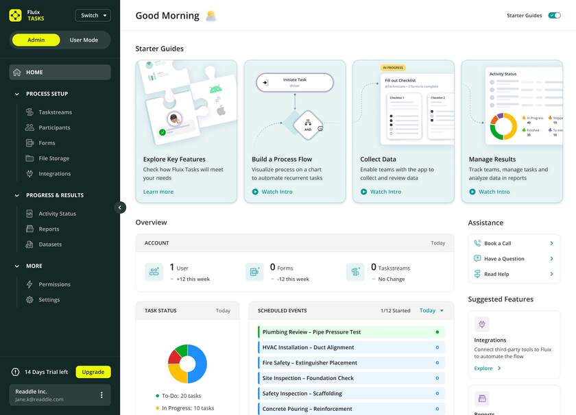 Fluix Landing Page